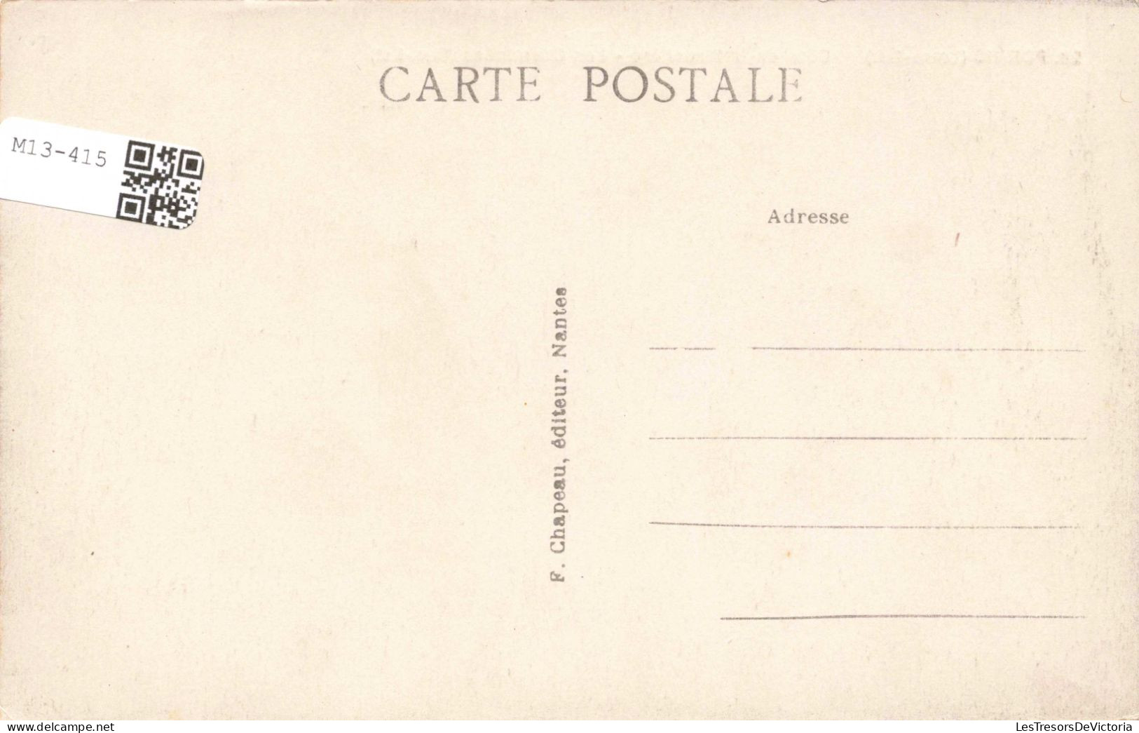 FRANCE - Pornic - Côte De La Birochère - Le Cheminées - Carte Postale Ancienne - Pornic
