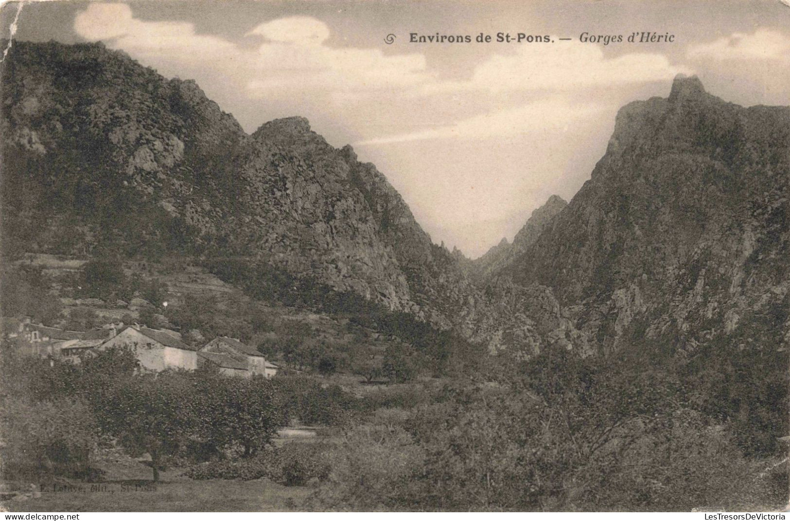 FRANCE - Environs De St Pons - Gorges D'Héric - Carte Postale Ancienne - Saint-Pons-de-Thomières