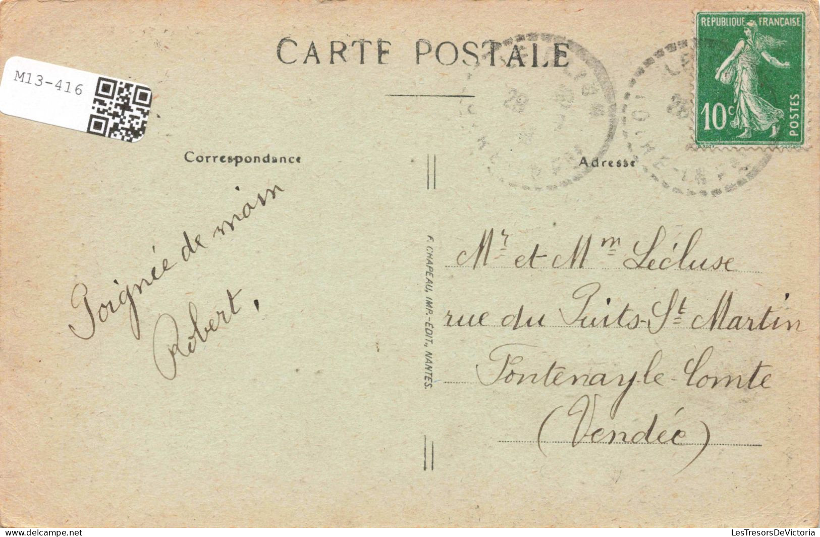 FRANCE - Pornic - Rochers De La Birochère - Carte Postale Ancienne - Pornic
