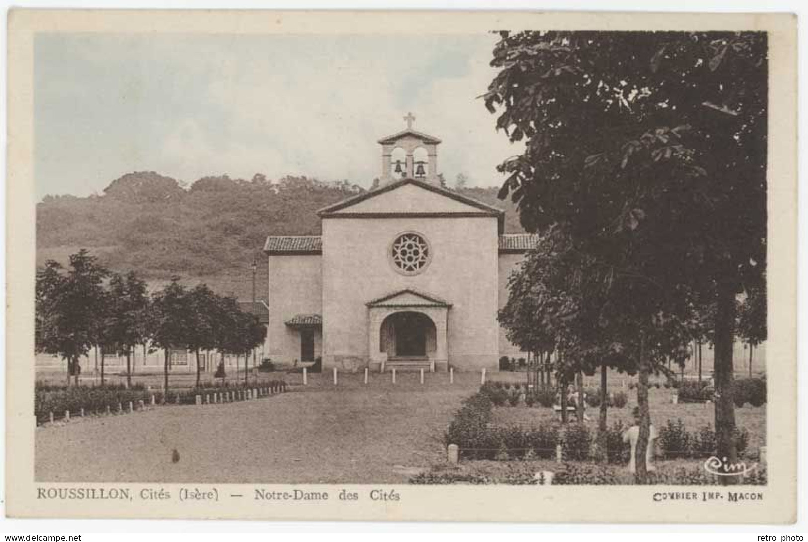 Cpa Roussillon - Notre Dame Des Cités - Roussillon