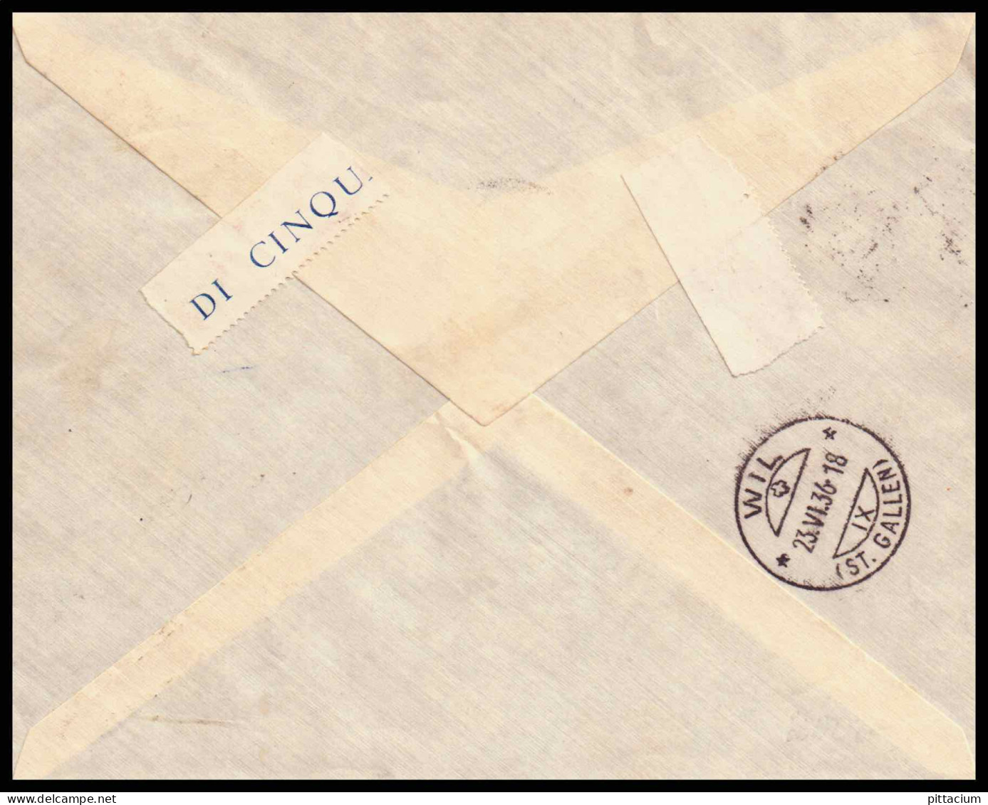 Vatikan 1937: Einschreiben FDC  | R-Zettel | Citta Del Vaticano, Wil, St. Gallen - Lettres & Documents