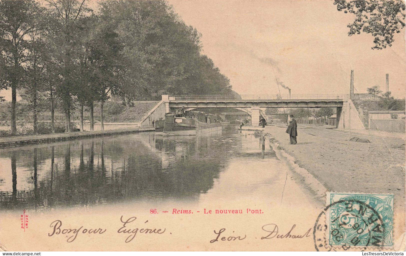 FRANCE - Reims - Le Nouveau Pont - Carte Postale Ancienne - Reims