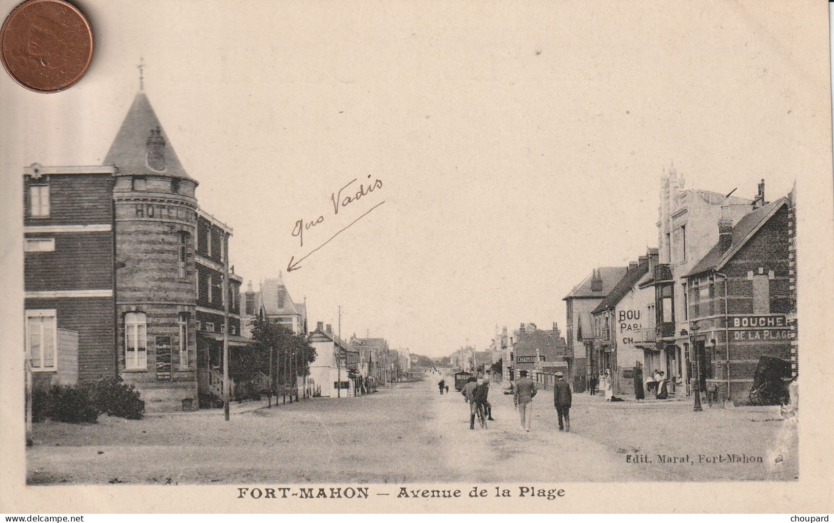 80 - Carte Postale Ancienne De FORT MAHON   Avenue De La Plage - Fort Mahon