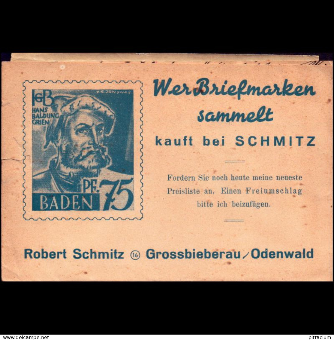 Alleiierte Besetzung 1948: Brief / Zehnfachfrankatur | Portostufen, Eckrand, Händler | Odenwald, Rinteln - Libia