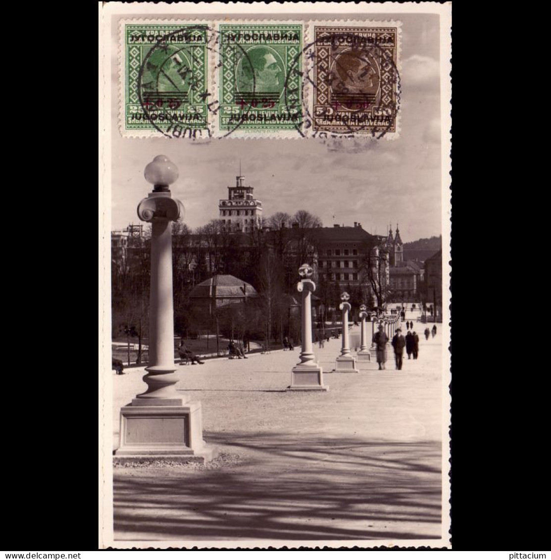 Jugoslawien 1933: Ansichtskarte / TCV-Ansichtskarte | Architektur, Kultur, Menschen | Lublinka, Dieburg - Cameroun