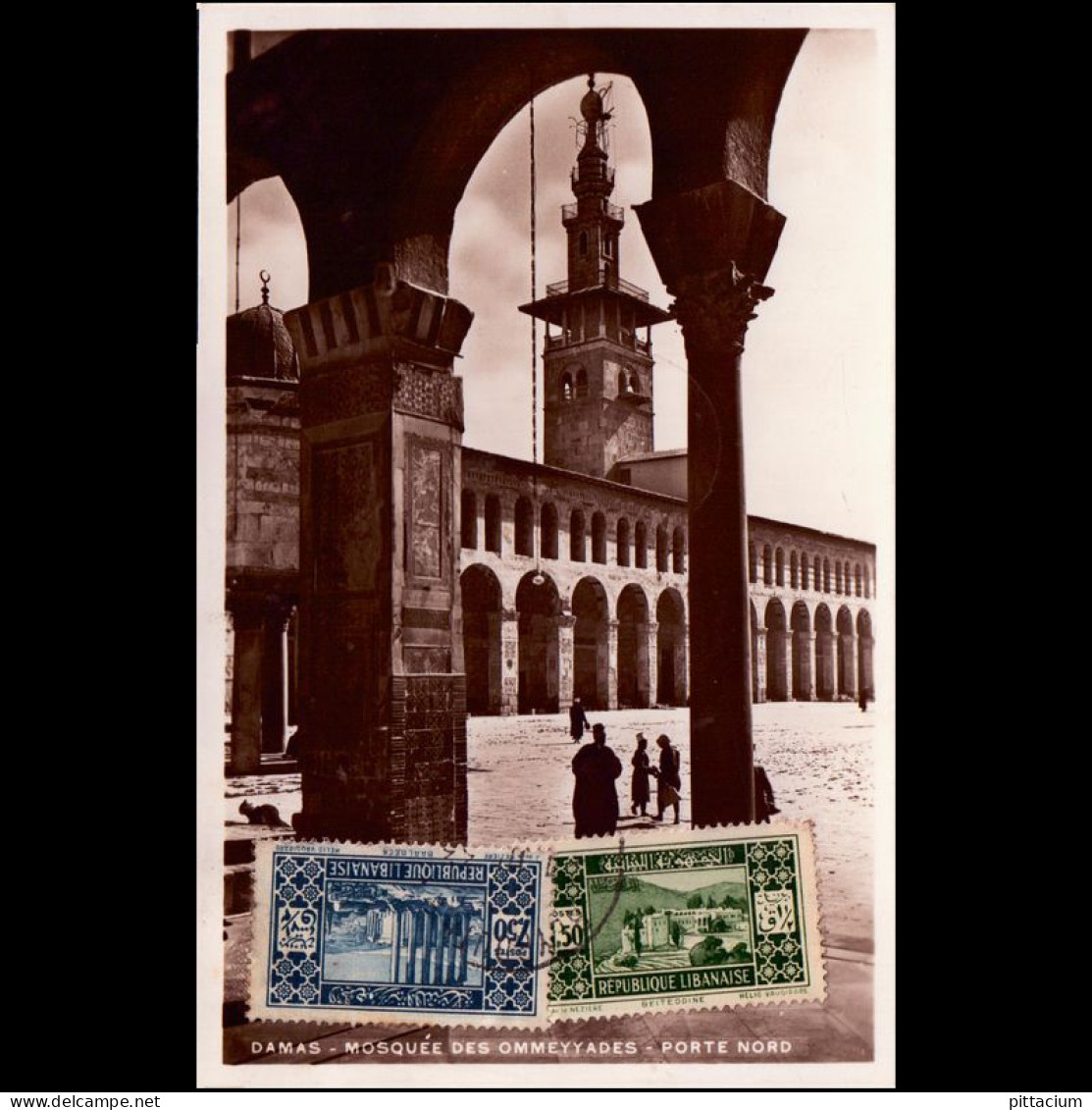 Libanon 1933: Ansichtskarte / TCV-Ansichtskarte | Religion, Islam, Moschee | Beirut, Dieburg - Cameroun