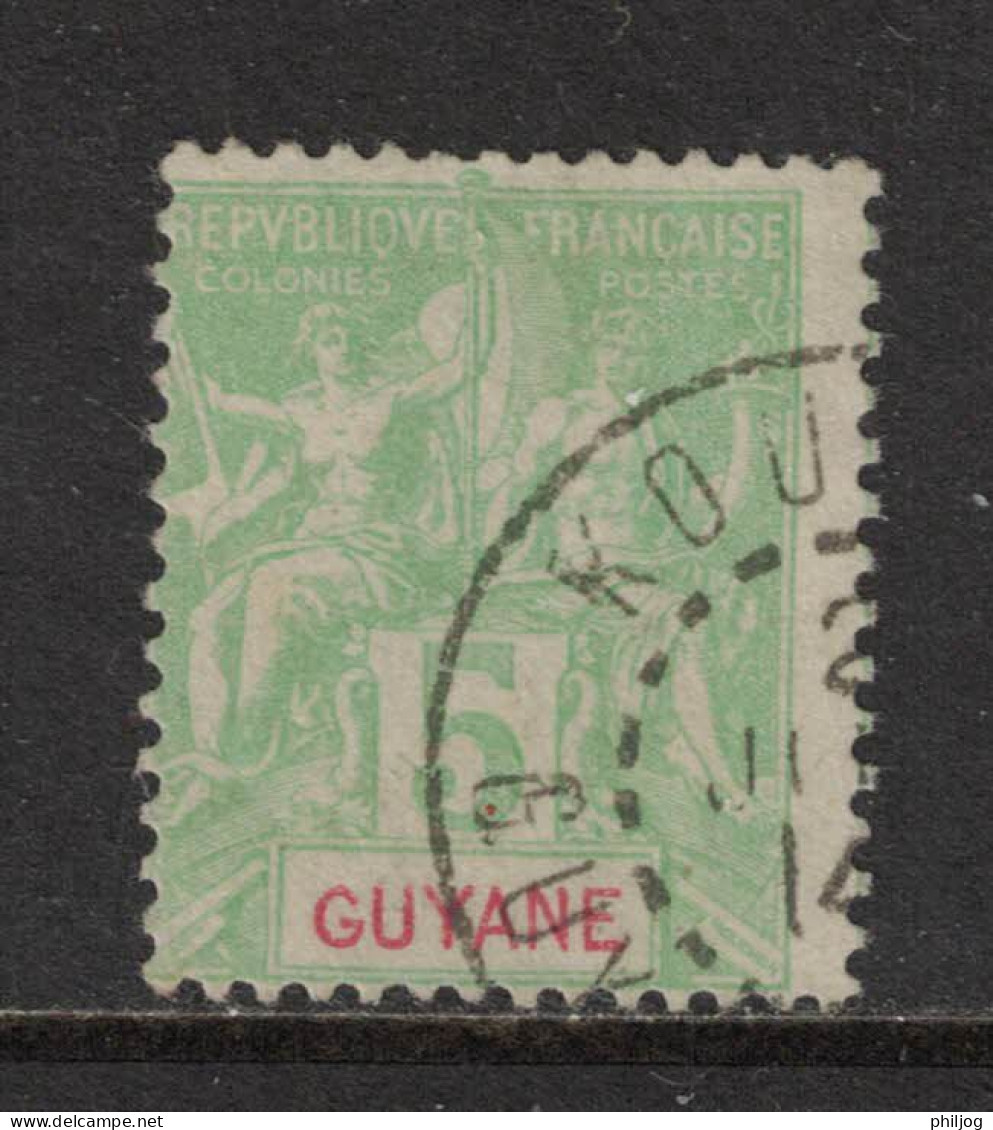 Guyane - French Guiana - Yvert 43 Oblitéré  KOUROU - Scott#36 - Oblitérés