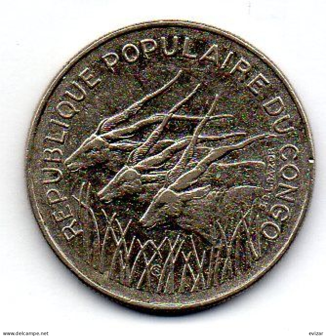 CONGO - DEMOCRATIC REPUBLIC, 100 Francs, Nickel, Year 1972, KM # 1 - Congo (Republic 1960)