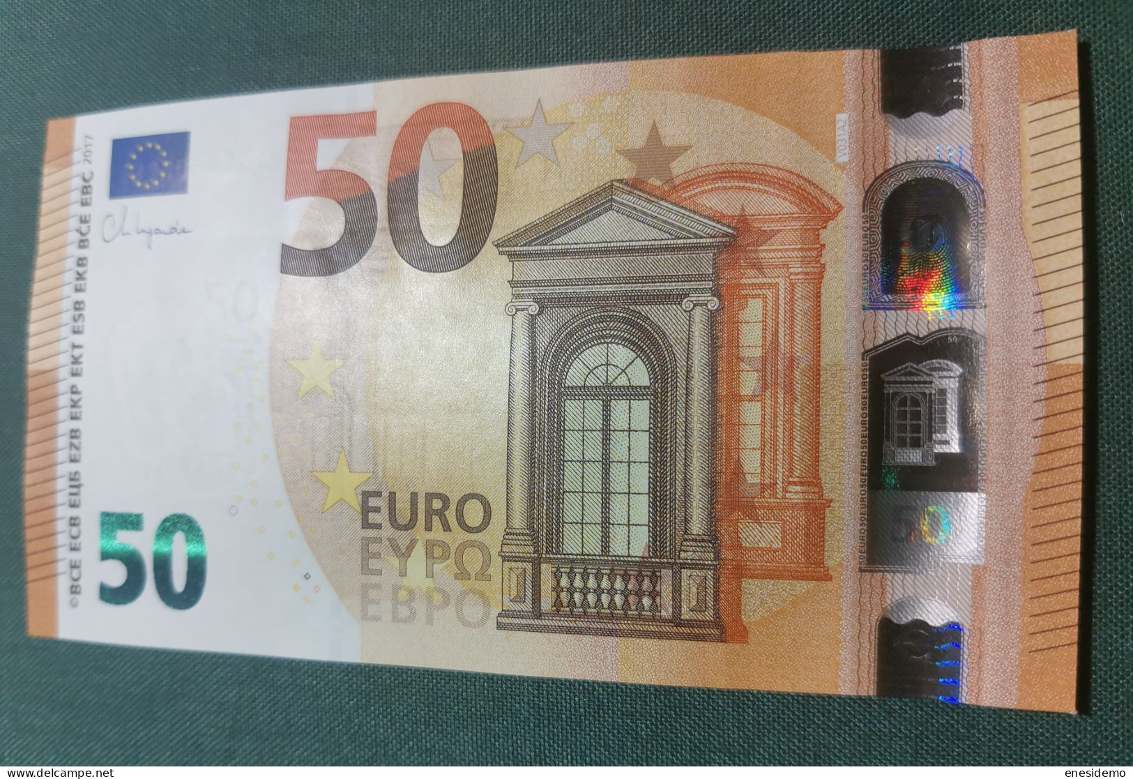 50 EURO SPAIN 2017 LAGARDE V031A2 VD SC FDS UNC. PERFECT - 50 Euro