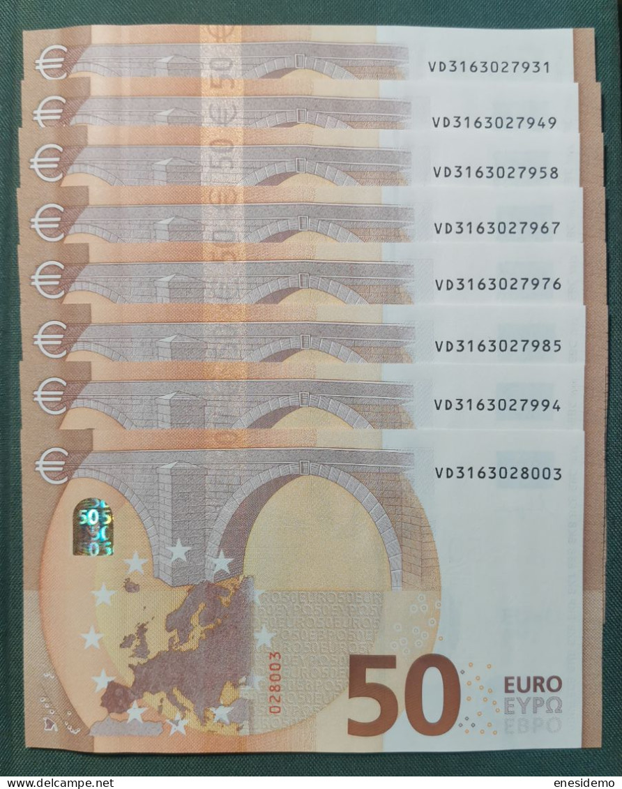 50 EURO SPAIN 2017 LAGARDE V031A2 VD SC FDS UNC. PERFECT - 50 Euro