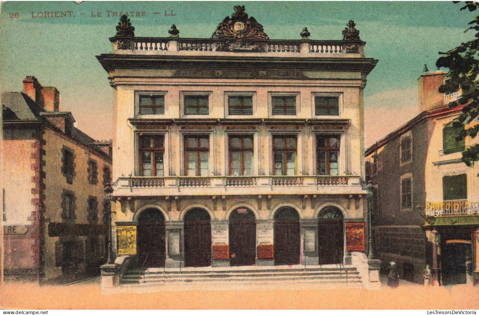 FRANCE - Lorient - Le Théâtre - Colorisé - Carte Postale Ancienne - Lorient