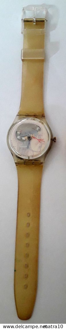 SWATCH WATCH GK247 TICKING BRAIN 1997 ORIGINAL DESIGNED BY JO WHALEY VERY RARE RARO SENZA SCATOLA NO BOX - Montres Gousset