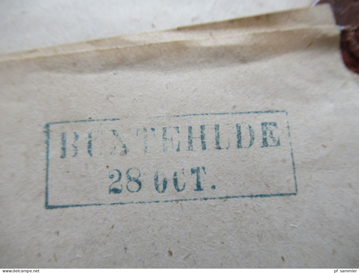 Altdeutschland Hannover Blauer Stempel K2 Tostedt Nach Hollenstedt Und Rücks. Blauer Stempel Ra2 Buxtehude - Hanovre