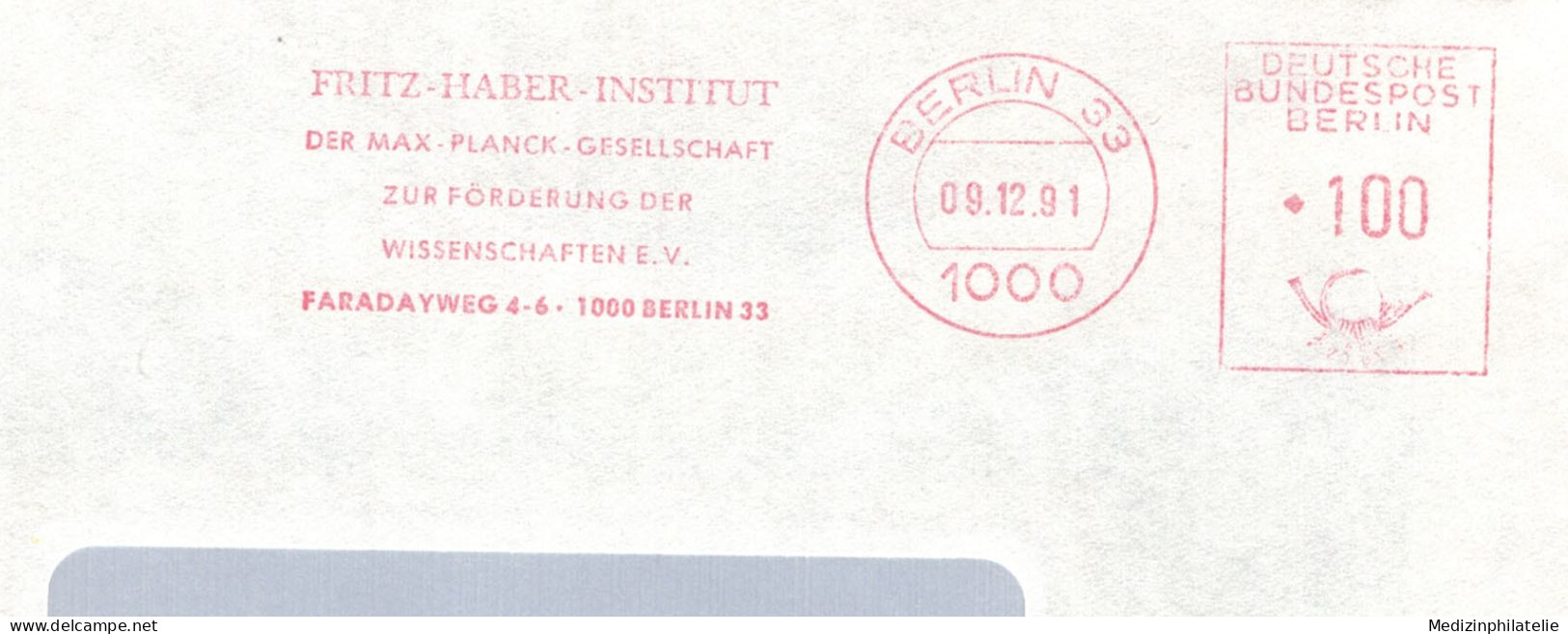 Fritz Haber Chemiker Und Nobelpreisträger - Institut Der Max Planck Gesellschaft - Faraday-Weg 1000 Berlin 1991 AFS - Chimie