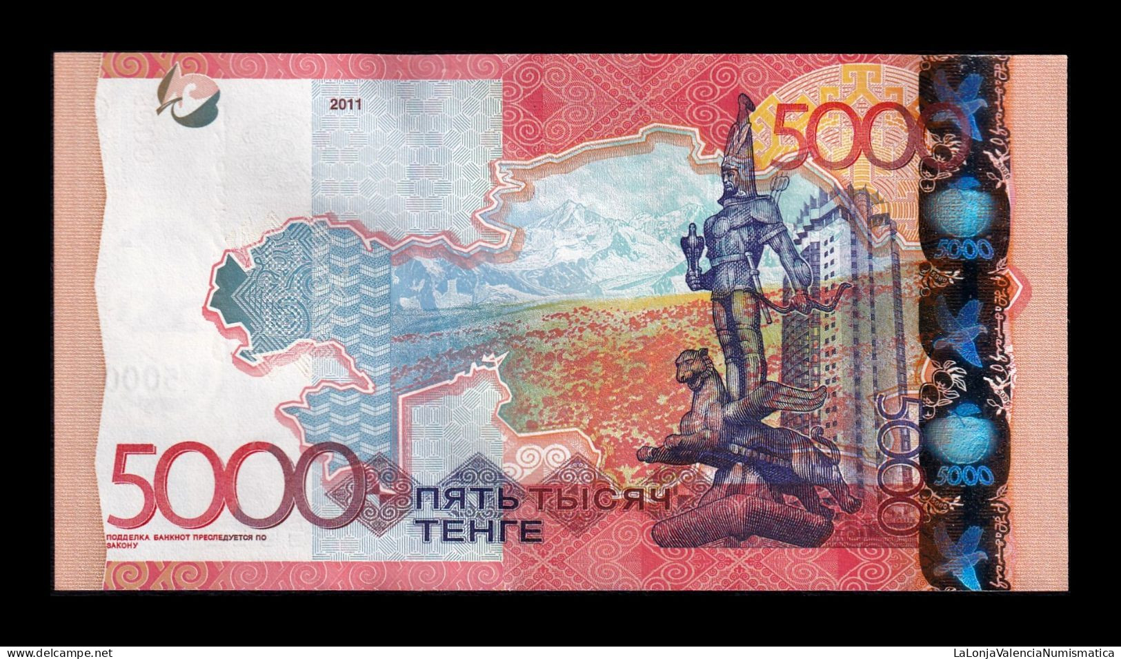 Kazajistán Kazakhstan 5000 Tenge 2011 Pick 38a Sc Unc - Kazakhstan