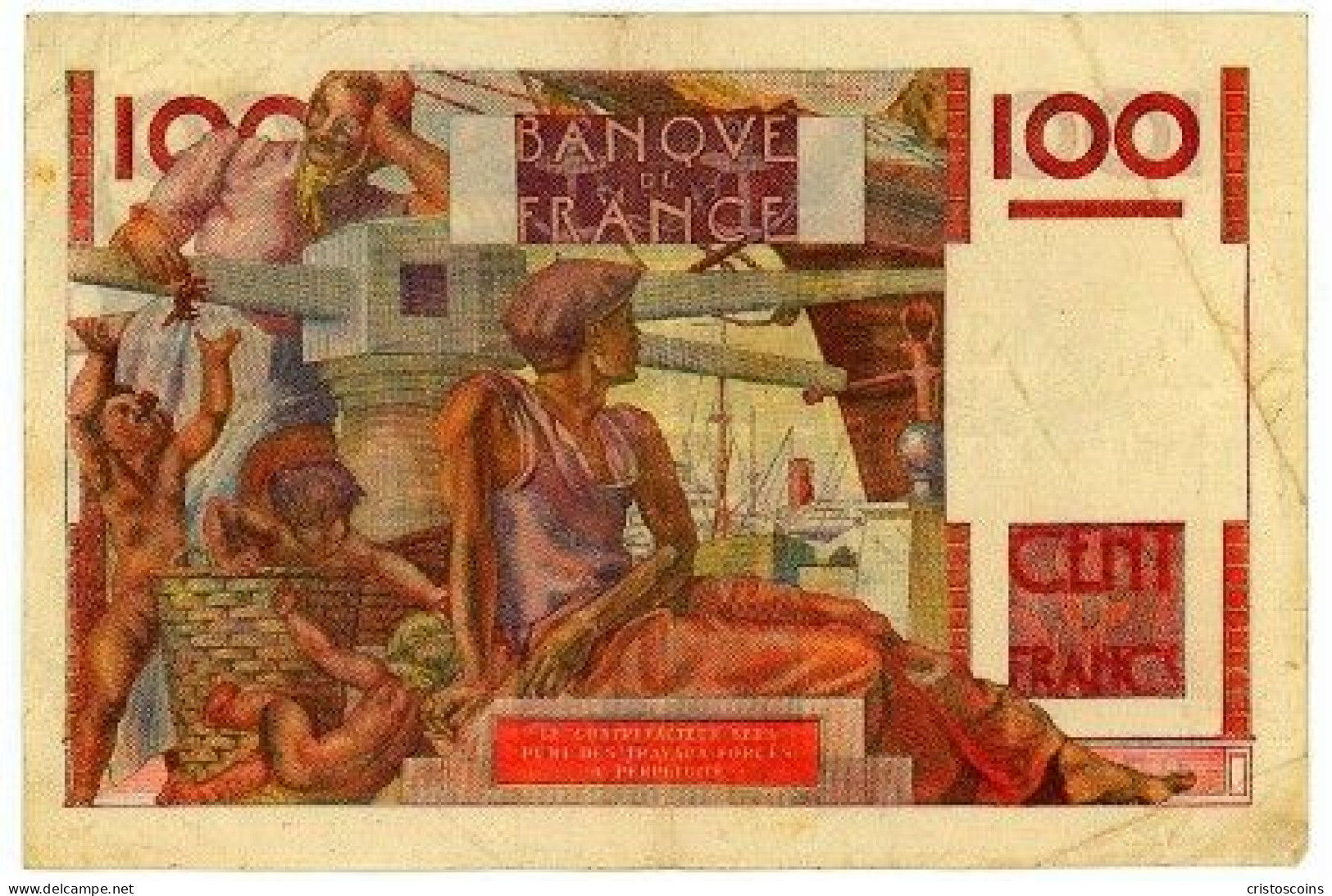 Francia 100 Francs 1948 VF P.128bx(B1/46 - 100 F 1945-1954 ''Jeune Paysan''