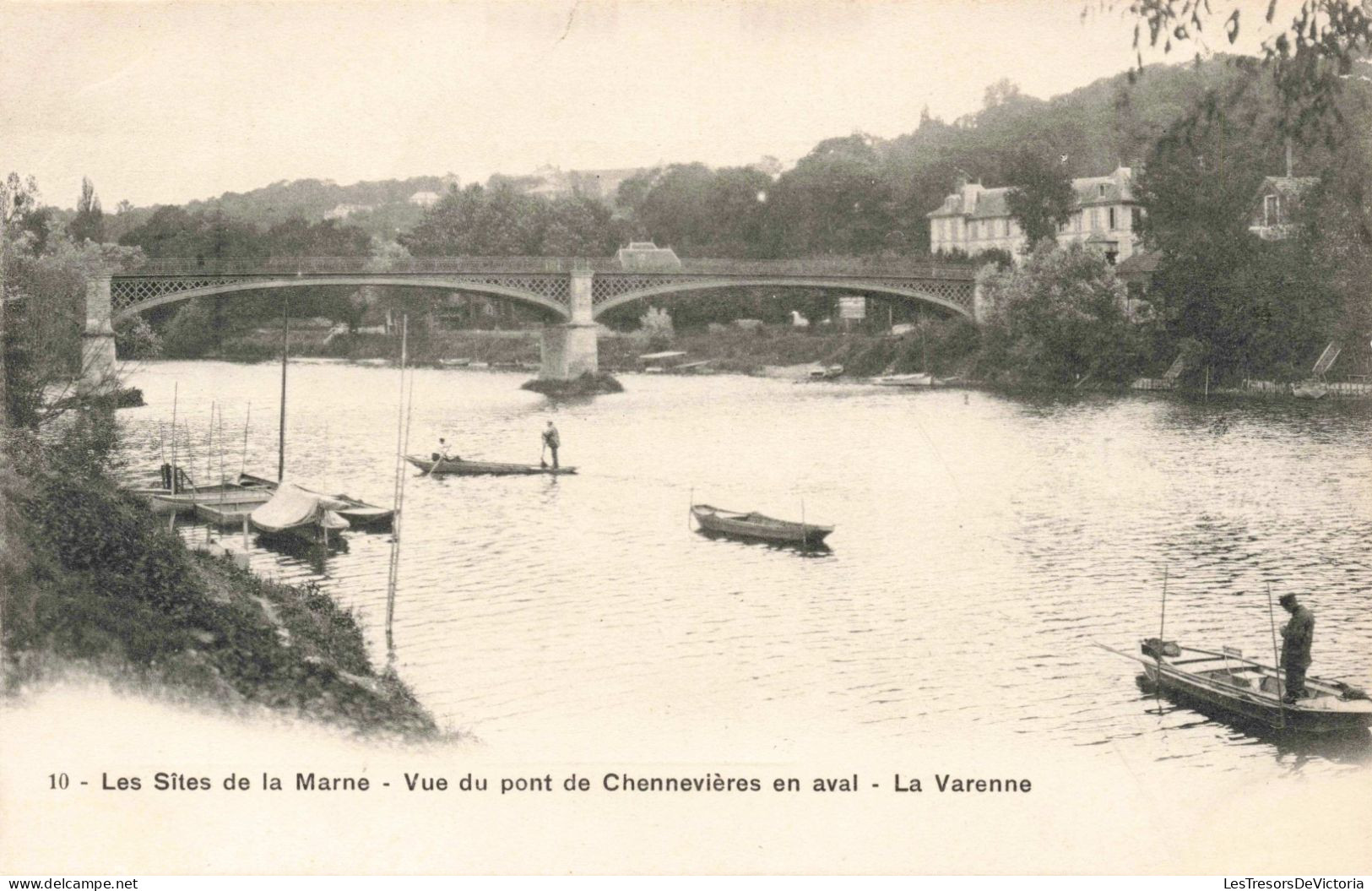 FRANCE - Les Sites De La Marne - Vue Du Pont De Chennevières En Aval - La Varenne - Carte Postale Ancienne - Chennevieres Sur Marne