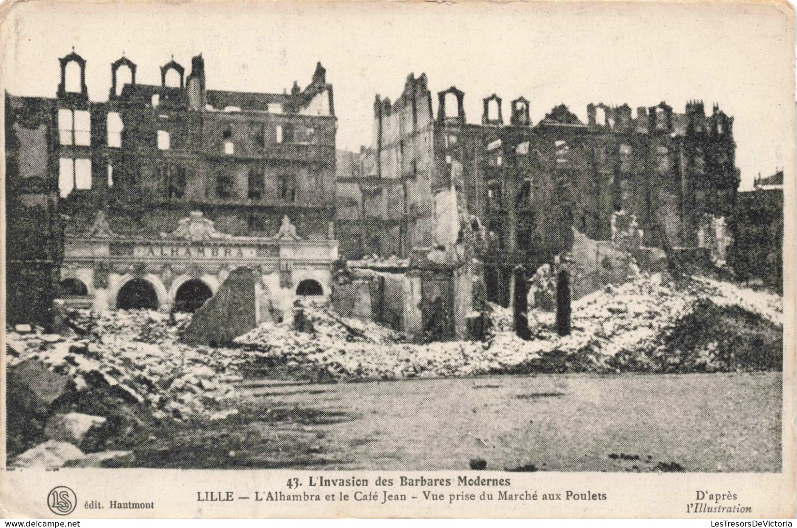 FRANCE - Lille - L'Alhambra Et Le Café Jean - Vue Prise Du Marché Aux Poulets - Carte Postale Ancienne - Lille