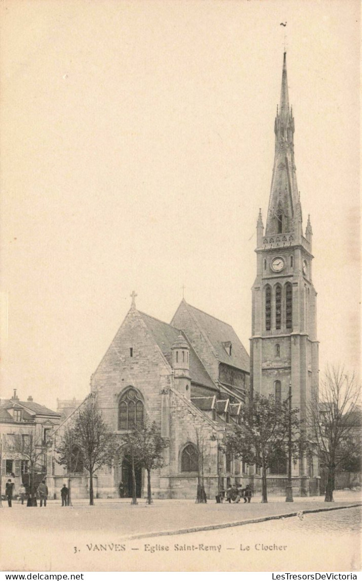 FRANCE - Vanves - Eglise Saint Remy - Le Clocher  - Carte Postale Ancienne - Vanves