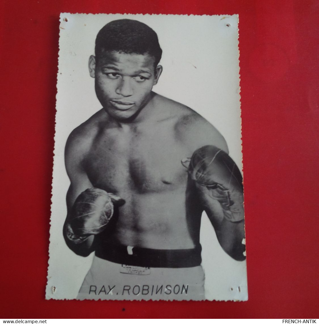 CARTE PHOTO BOXE RAY ROBINSON - Boxe