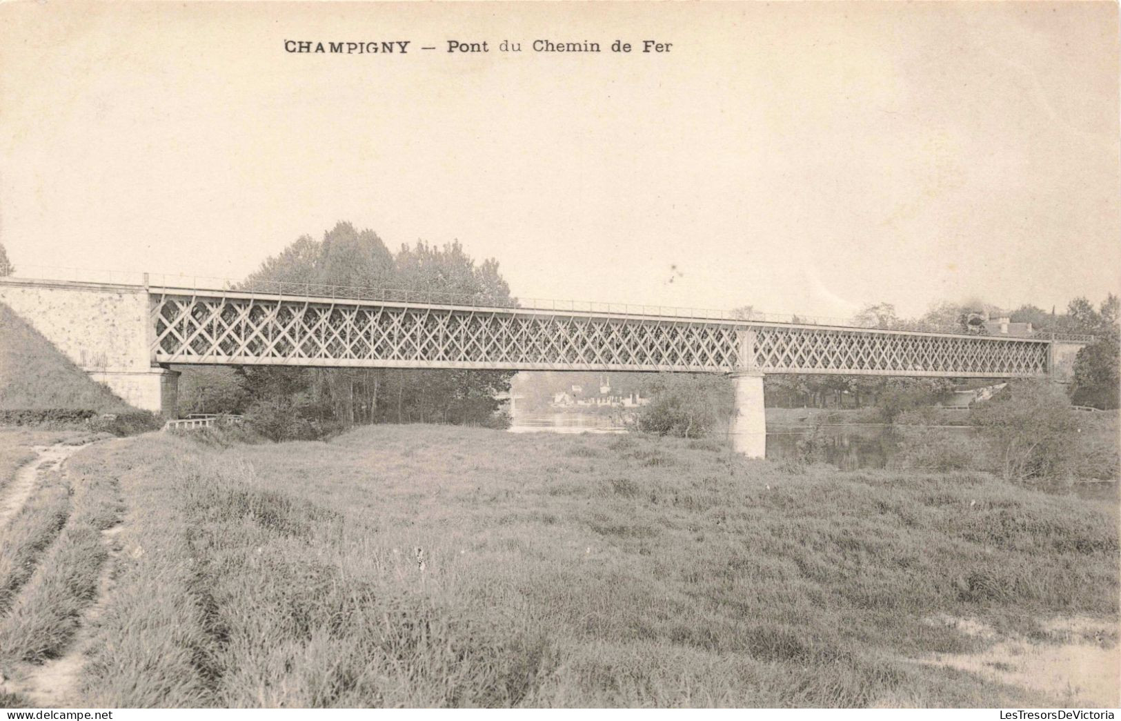 FRANCE - Champigny - Pont Du Chemin De Fer - Carte Postale Ancienne - Champigny
