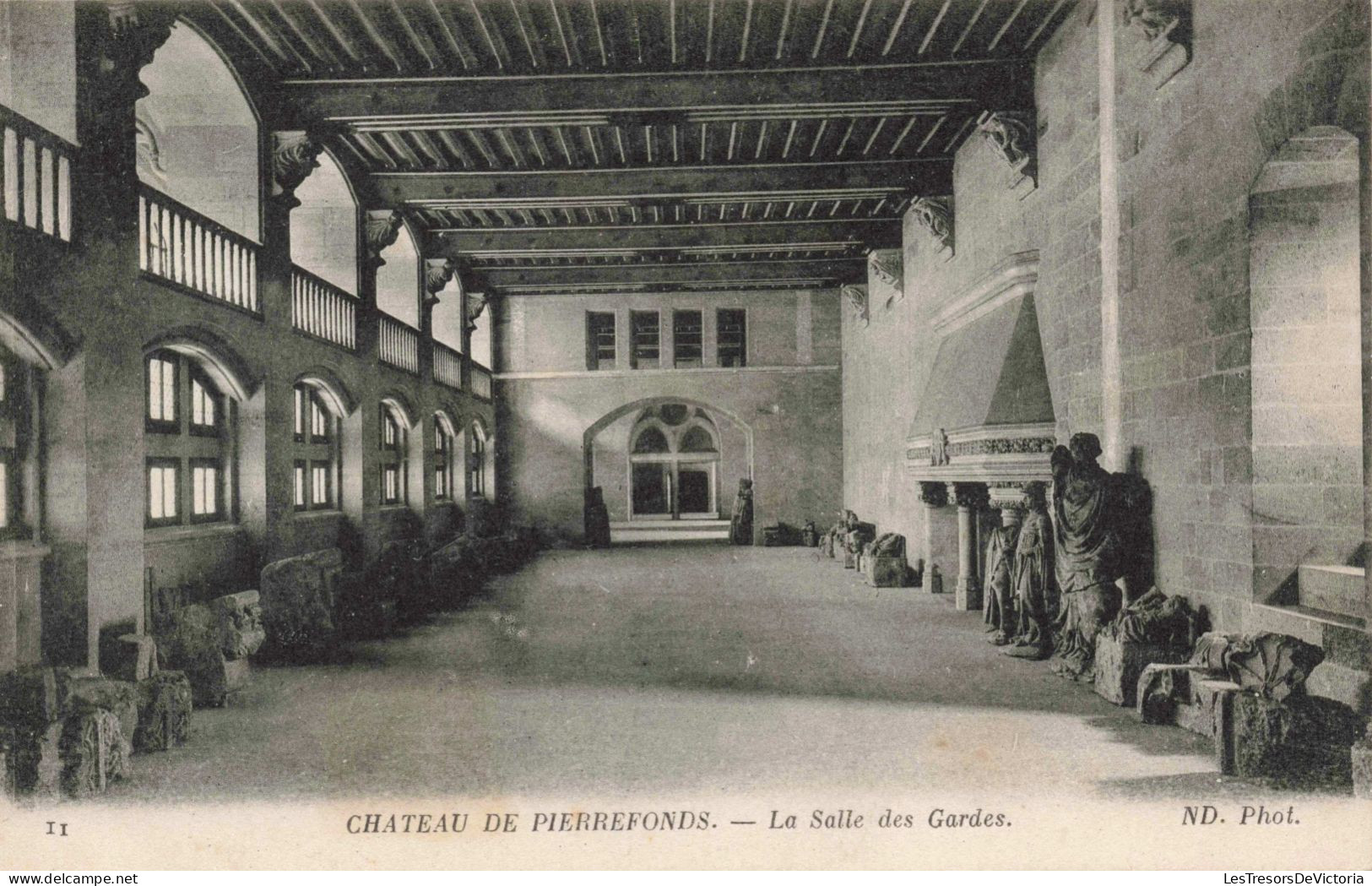 FRANCE -Pierrefonds - Château De Pierrefonds - La Salle Des Gardes - Carte Postale Ancienne - Beauvais