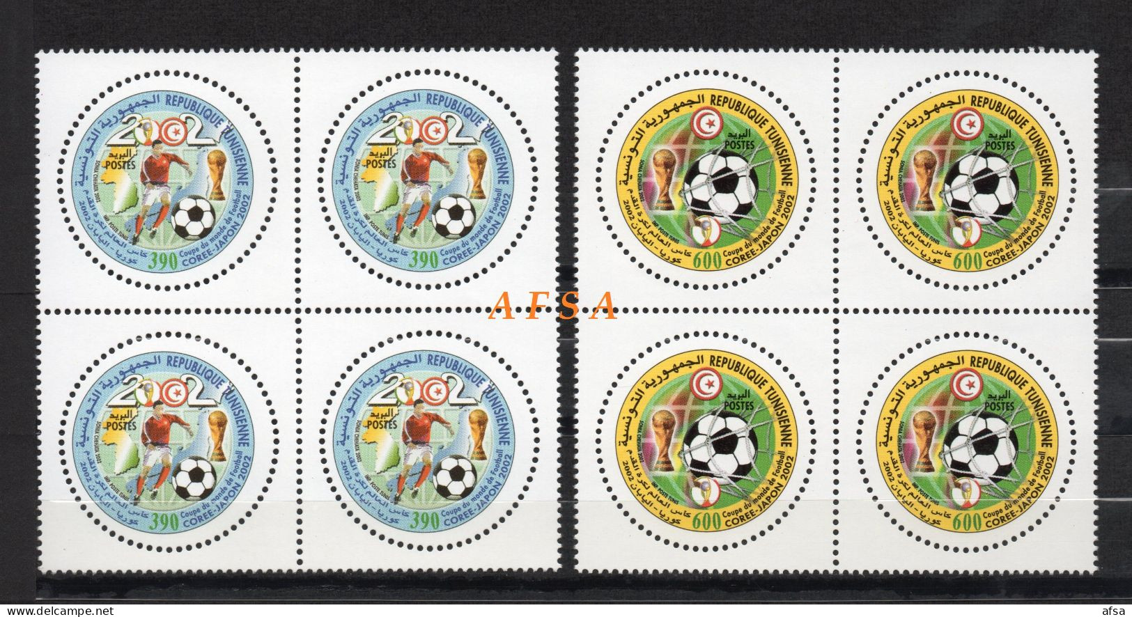 Football World Cup Korea-Japon 2002( Block 4) // Coupe Du Monde De Foot-Ball Corée-Japon 2002 (bloc De 4) - 2002 – South Korea / Japan