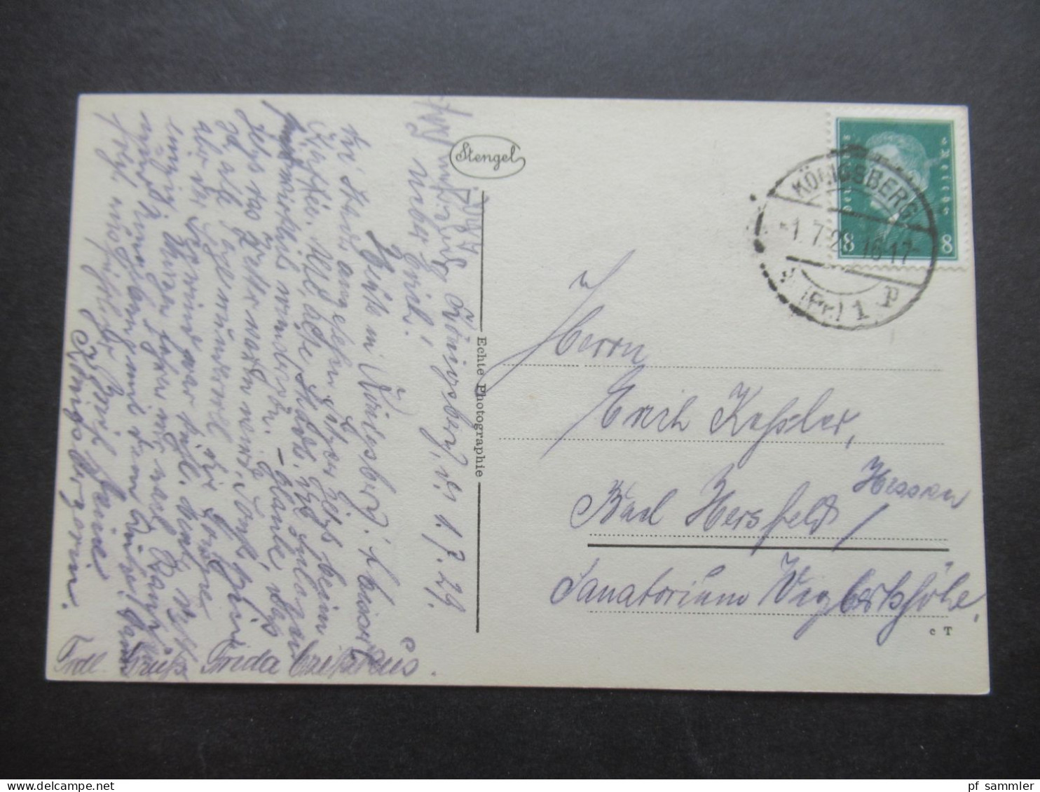 Deutsches Reich 1929 AK Ostpreußen Königsberg Schloßteich Mit Schloß Tagesstempel Könisgberg - Ostpreussen