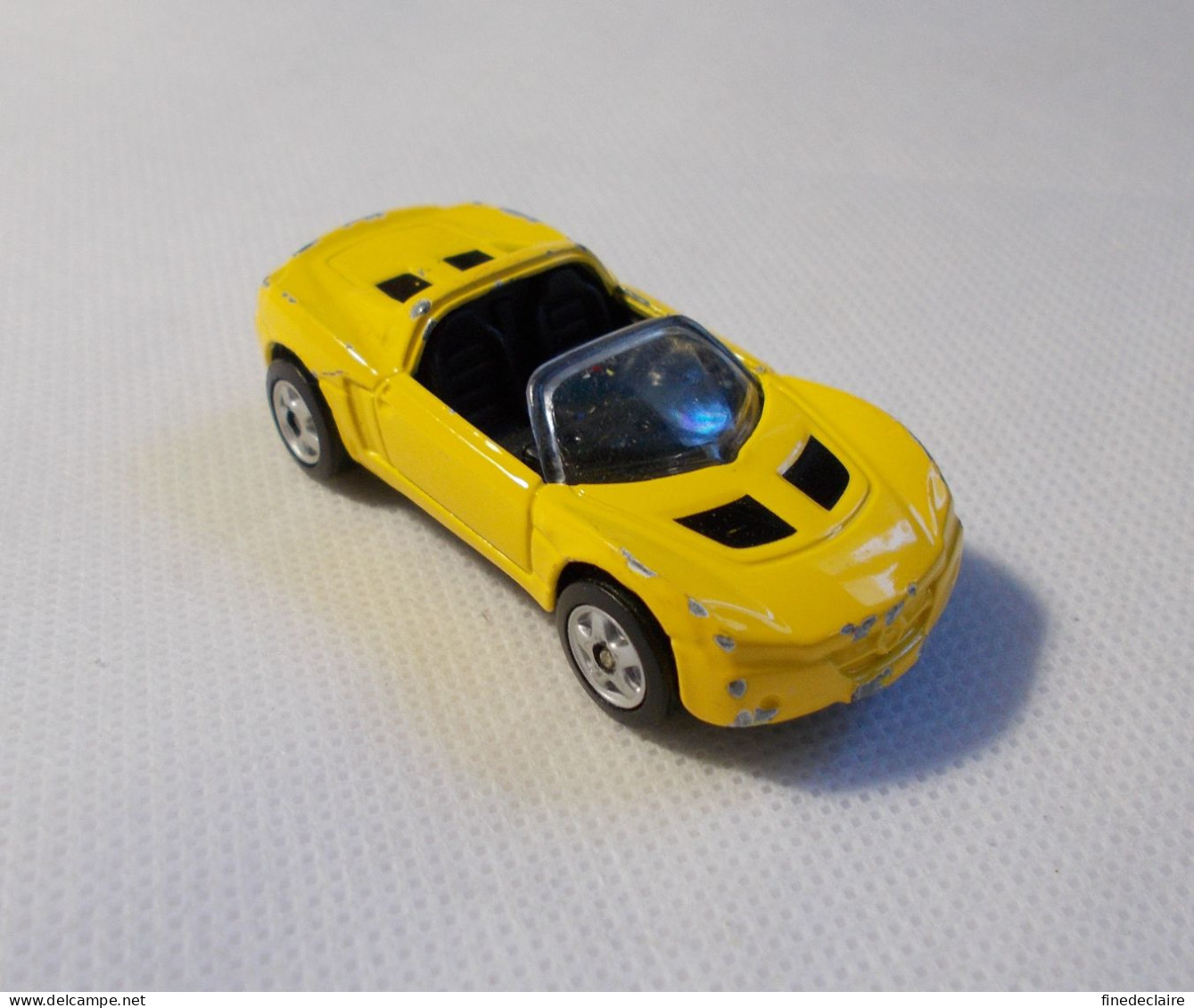 Voiture - 2001 - Opel Speedster - Maisto - Jaune - 66 Mm - Autres & Non Classés