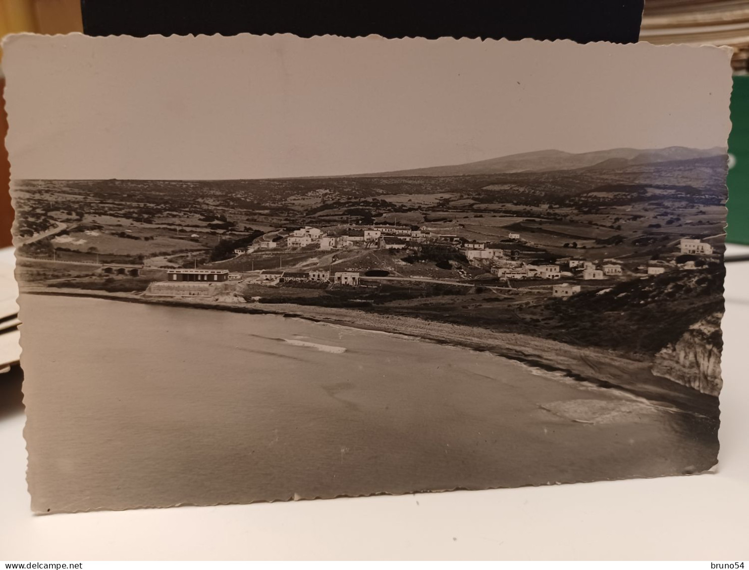 Cartolina S.Caterina Cagliari, Spiaggia  1955, Formato Piccolo - Cagliari