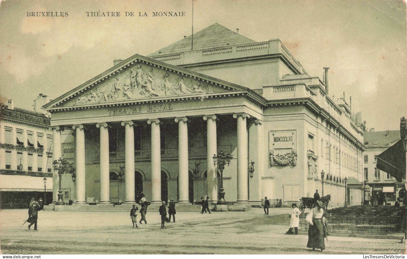 BELGIQUE - Bruxelles - Théâtre De La Monnaie - Carte Postale Ancienne - Institutions Internationales