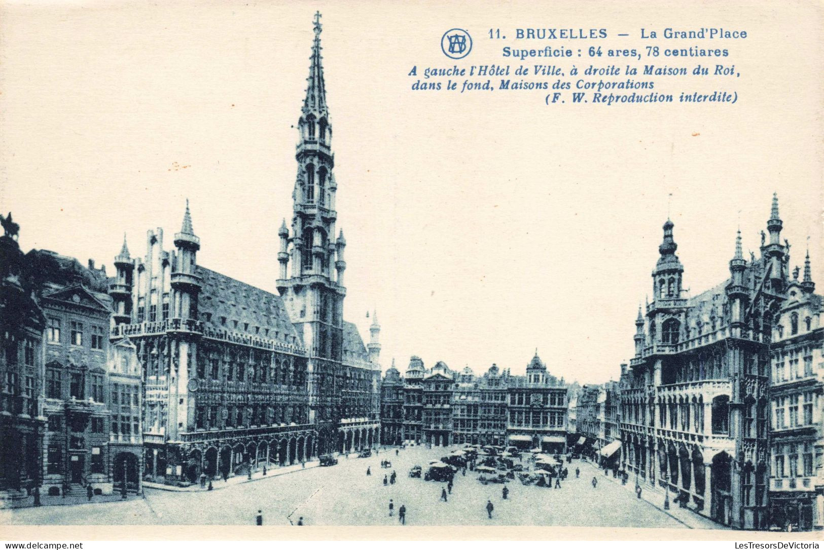 BELGIQUE - Bruxelles - La Grand'Place - Carte Postale Ancienne - Internationale Instellingen