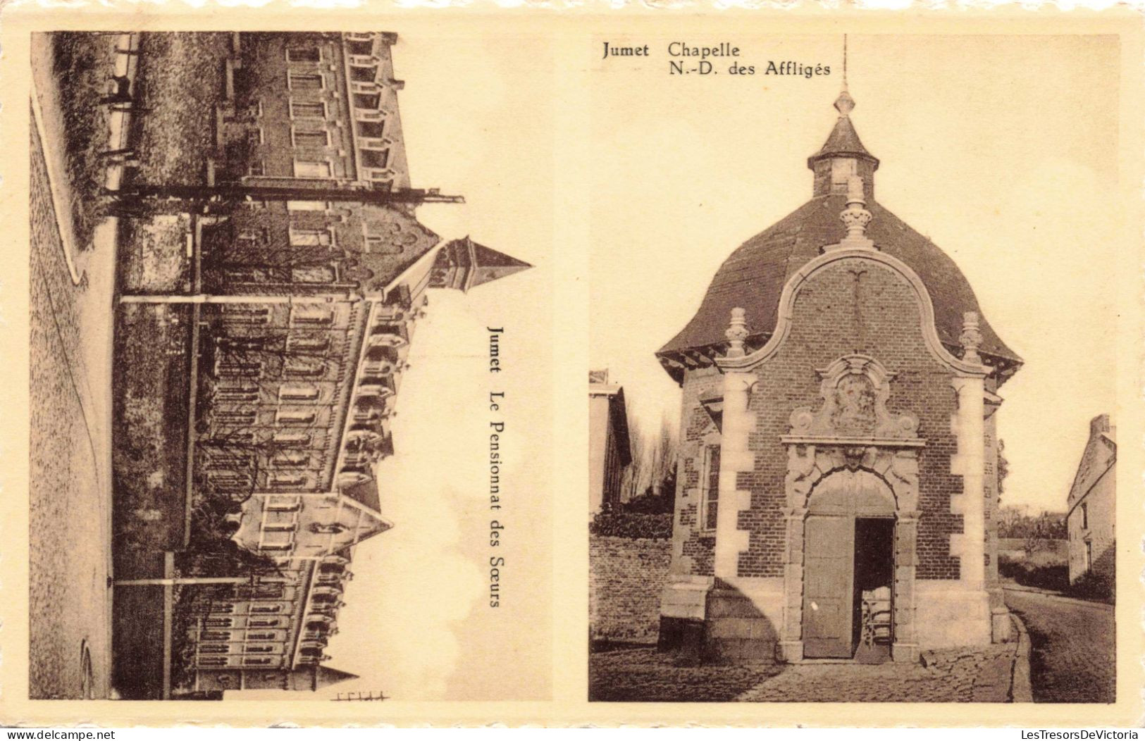 BELGIQUE - Jumet - Chapelle Notre-Dame Des Affligés - Le Pensionnat Des Sœurs - Carte Postale Ancienne - Charleroi