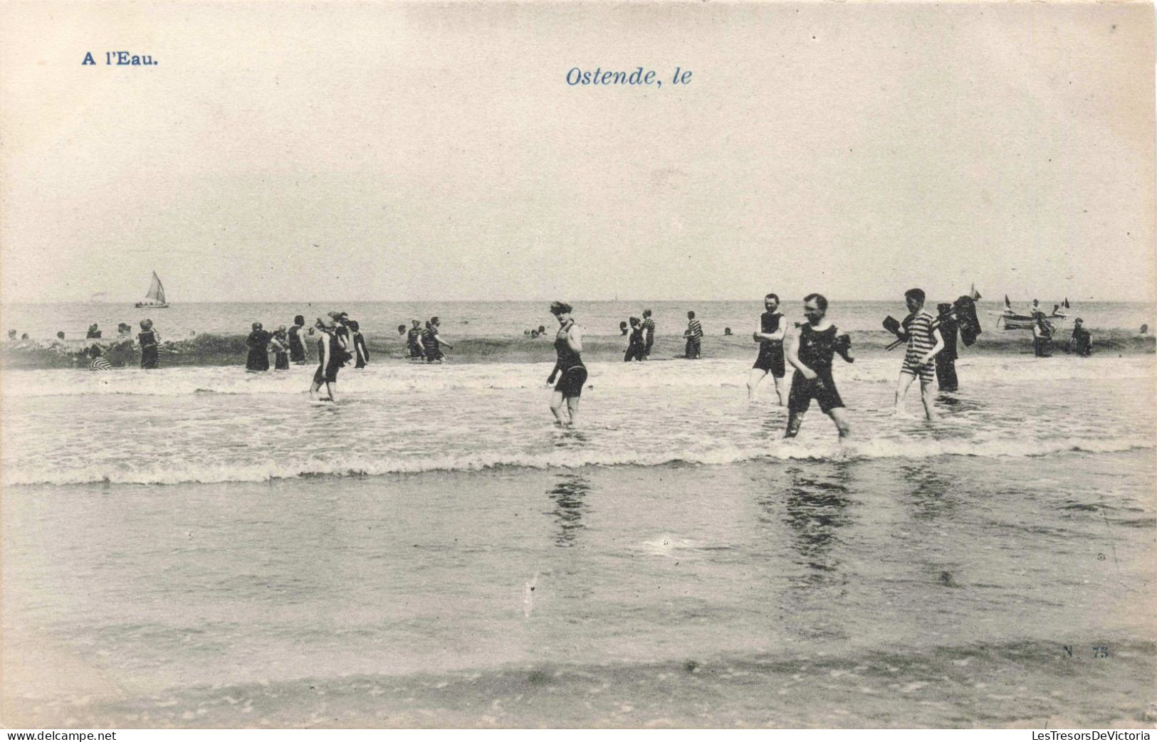 BELGIQUE - Ostende - La Plage - Animé - Carte Postale Ancienne - Oostende