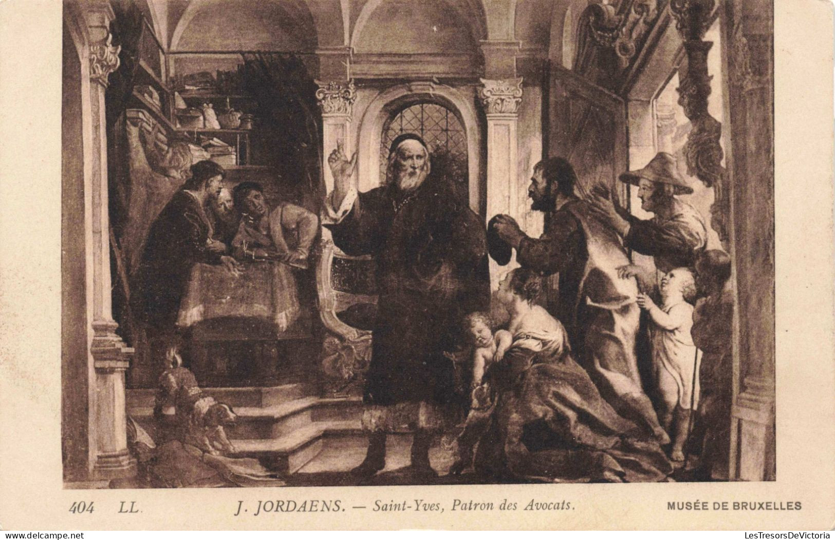 BELGIQUE - Bruxelles - Jordaens - Saint-Yves - Patron Des Avocats - Carte Postale Ancienne - Musea