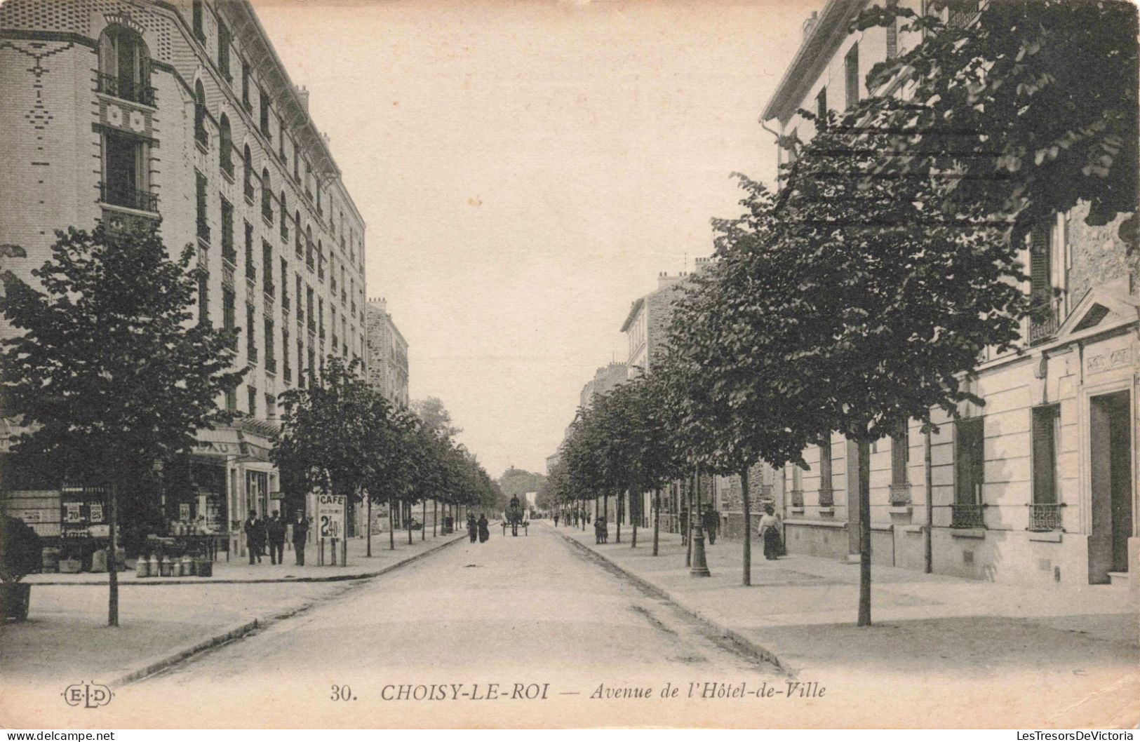 FRANCE - Choisy Le Roi - Avenue De L'Hôtel De Ville - Carte Postale Ancienne - Choisy Le Roi