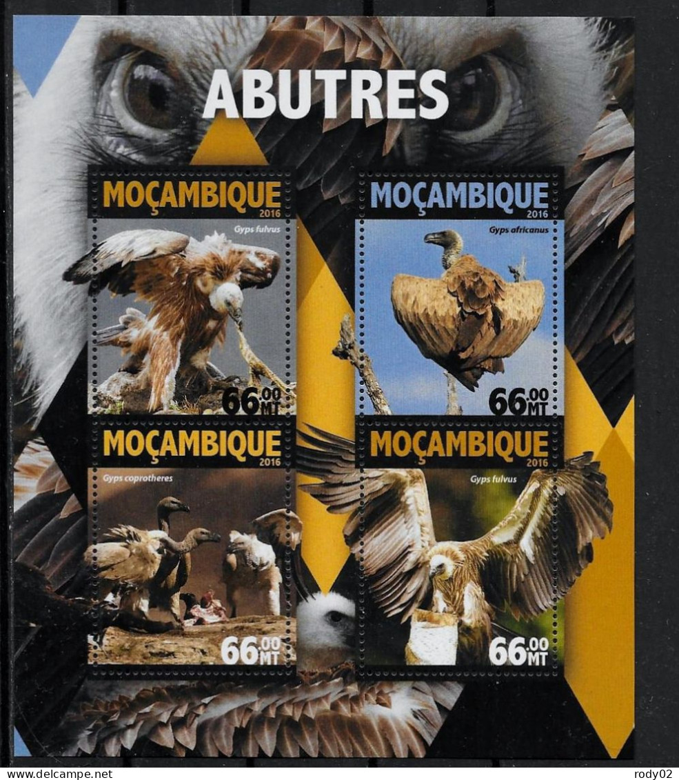 MOZAMBIQUE - OISEAUX - VAUTOURS - N° 6946 A 6949 ET BF 1063 - NEUF** MNH - Aigles & Rapaces Diurnes