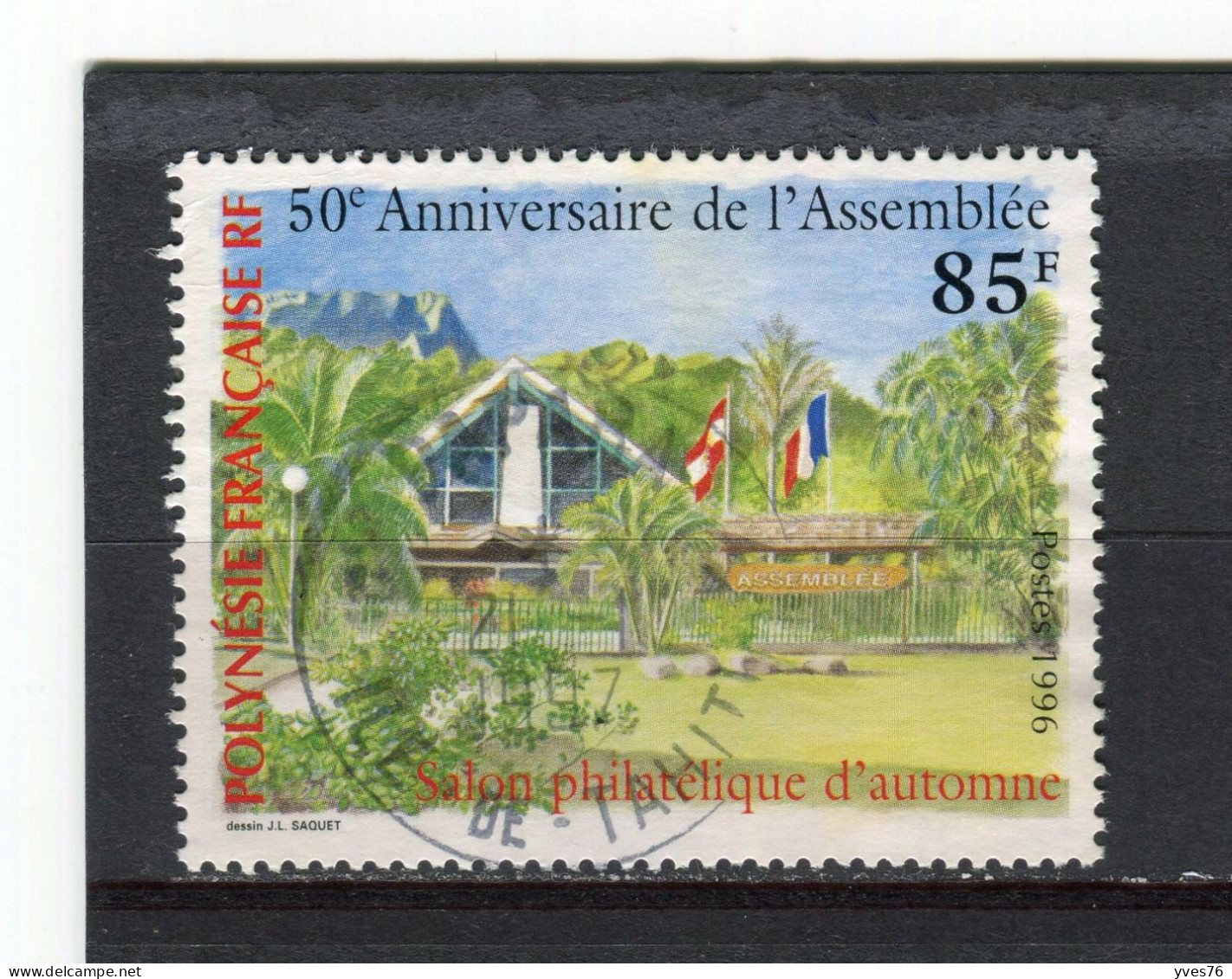 POLYNESIE - Y&T N° 519° - Cinquantenaire De L'Assemblée - Used Stamps