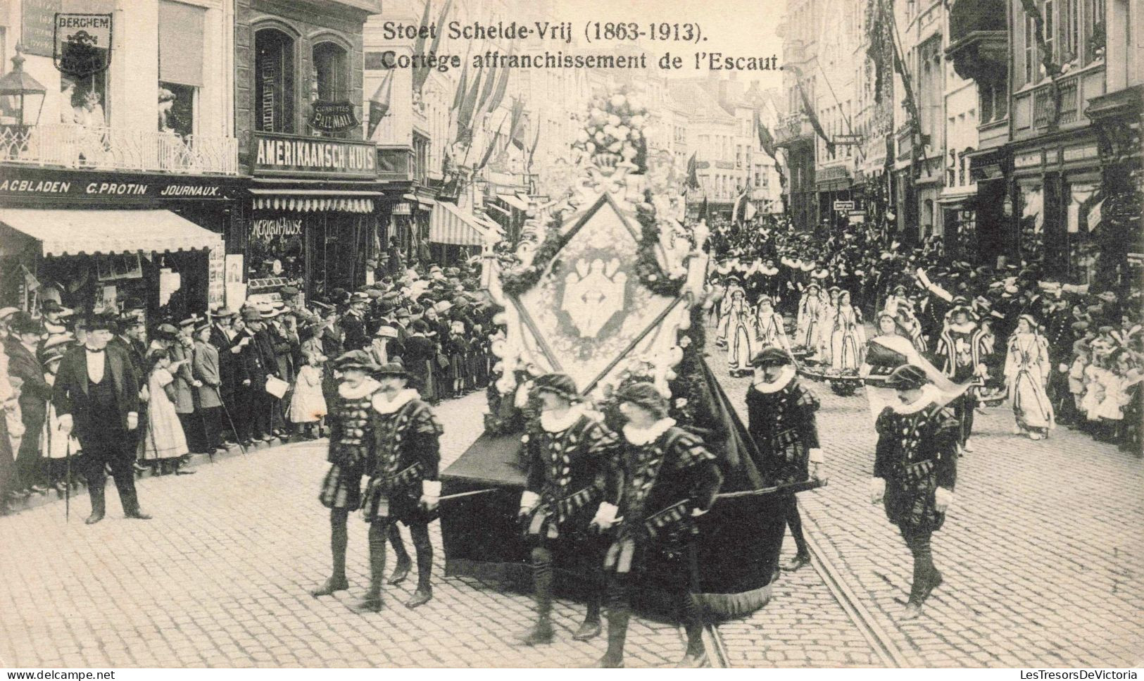 BELGIQUE - Stoet Schelde Vrij (1863-1913) - Cortège Affranchissement De L'Escaut - Carte Postale Ancienne - Antwerpen