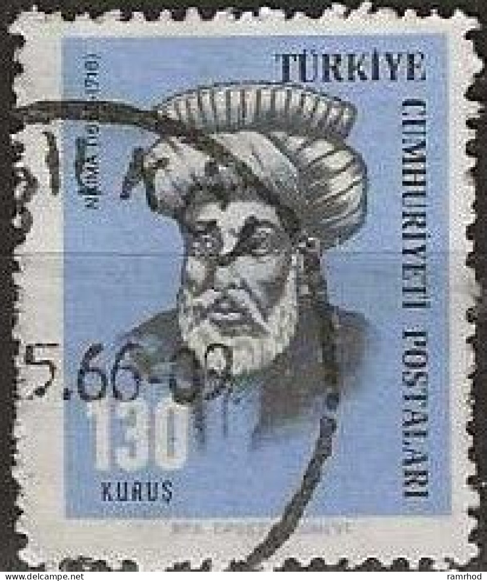 TURKEY 1966 Cultural Celebrities - 130k. Naima FU - Oblitérés