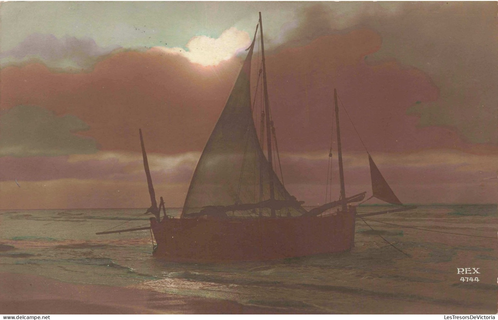 TRANSPORT - Bateaux - Voiliers - Colorisé -  Carte Postale Ancienne - Segelboote