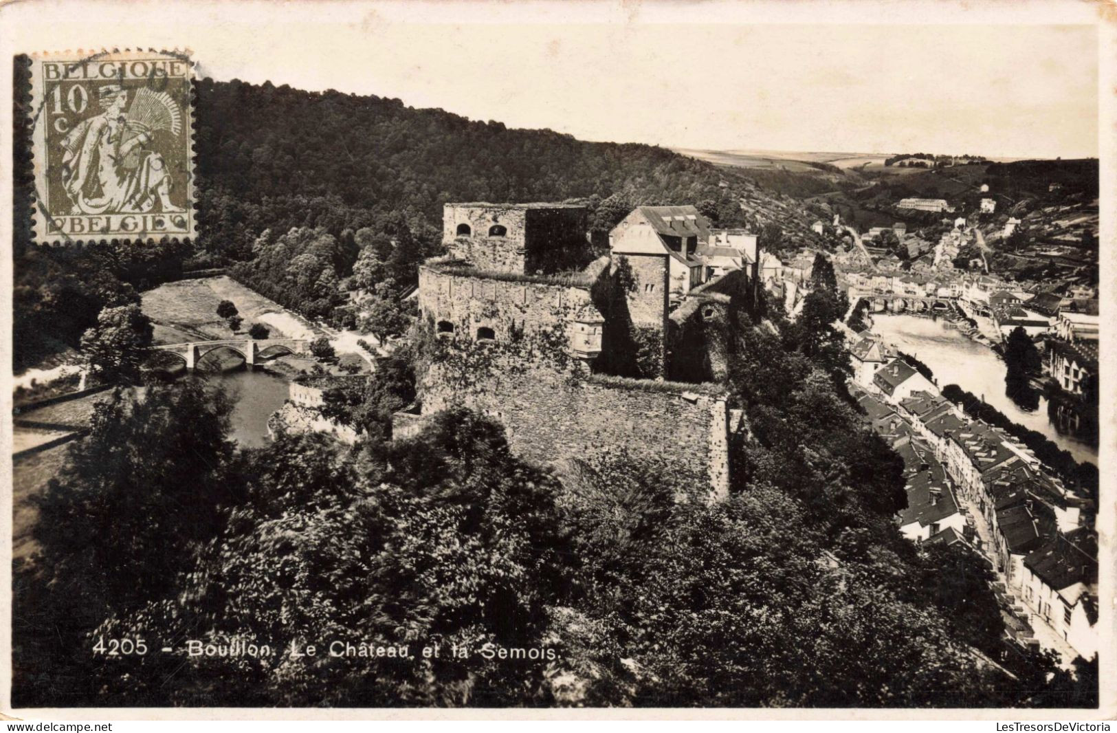 BELGIQUE - Bouillon - Le Château Et La Semois - Carte Postale Ancienne - Bouillon