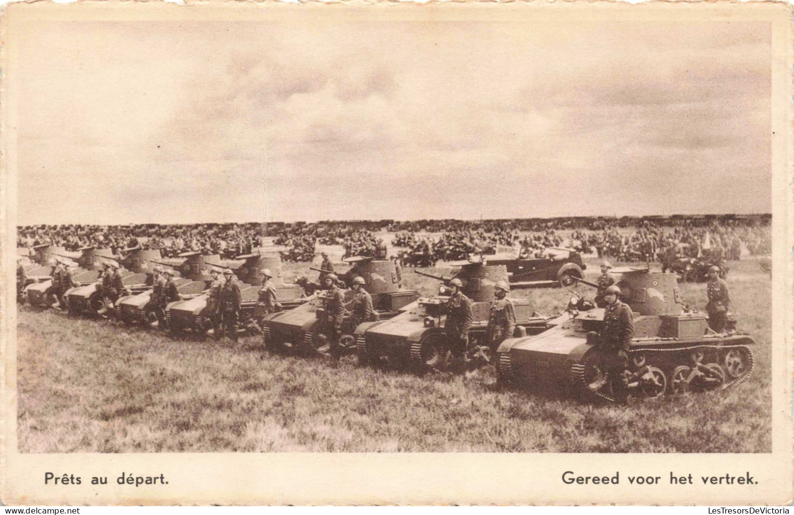 MILITARIA - Prêts Au Départ - Gereed Voor Het Vertrek - Carte Postale Ancienne - Guerre 1939-45