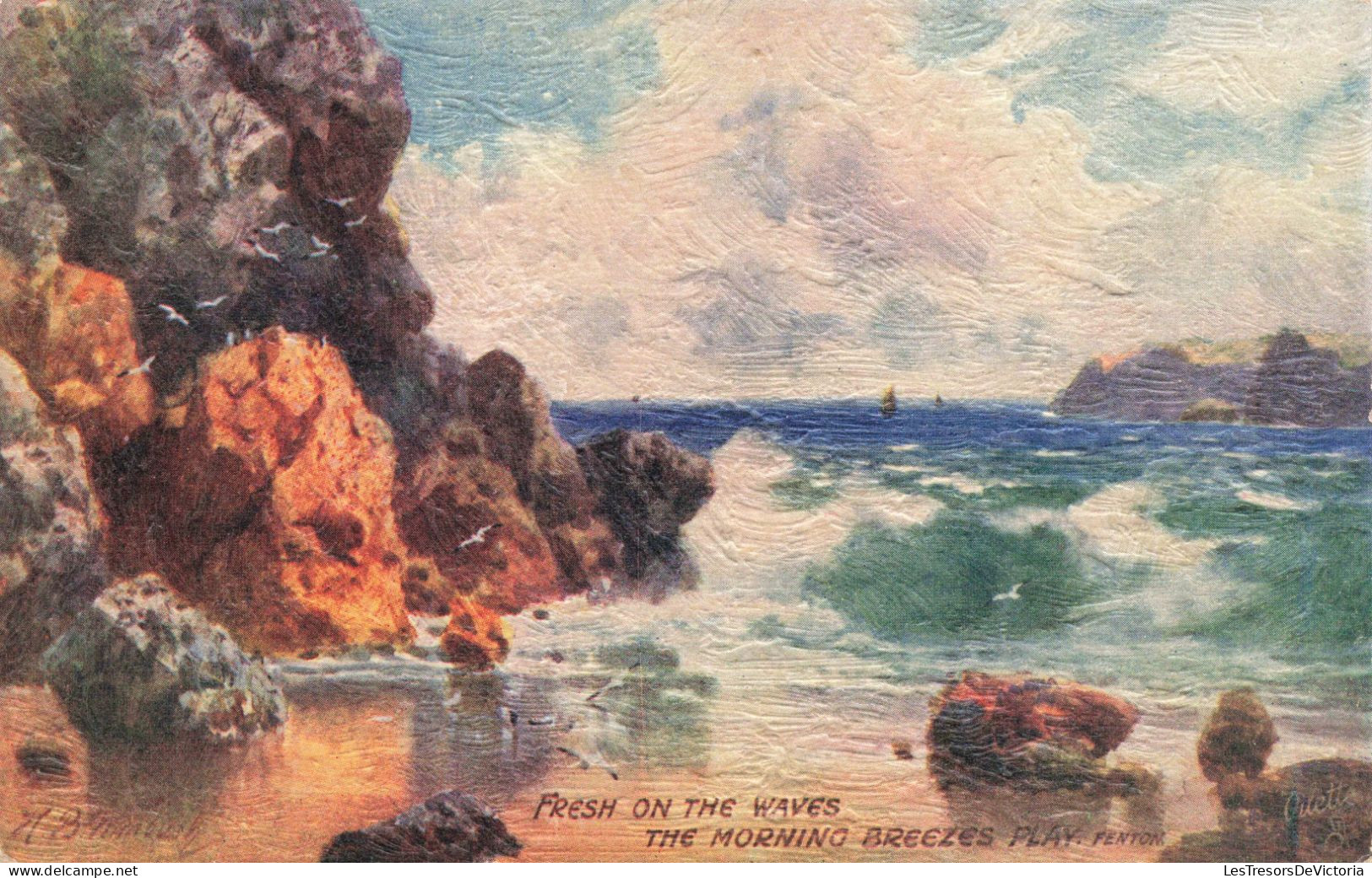 ARTS - Peintures Et Tableaux - Fresh On The Waves The Morning Breezes Play  - Carte Postale Ancienne - Paintings