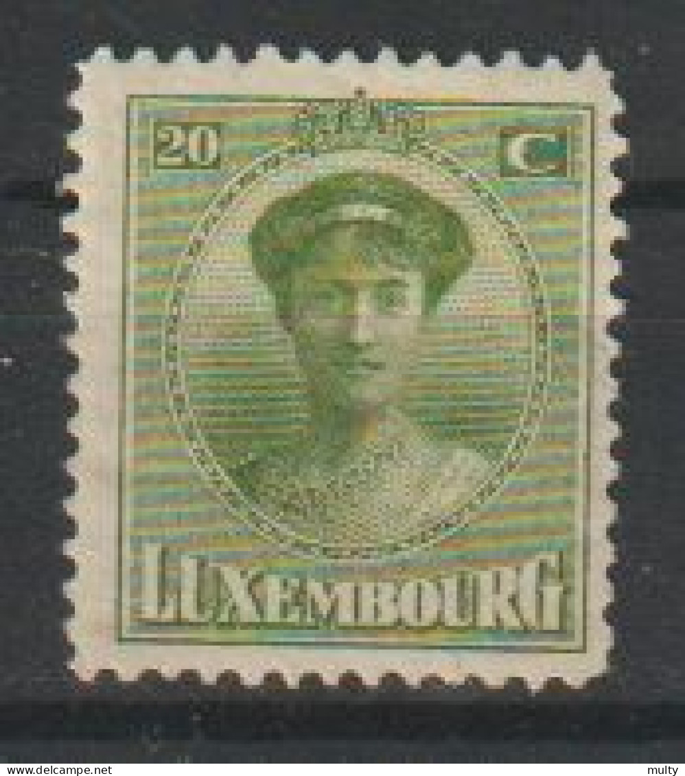 Luxemburg Y/T 154 * MH - 1921-27 Charlotte Frontansicht