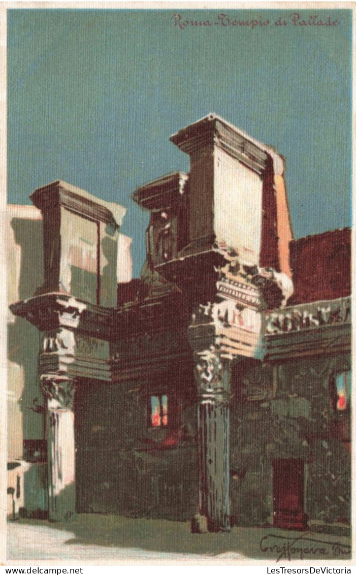 ITALIE - Roma - Tempio Di Pallade - Colorisé - Carte Postale Ancienne - Eglises