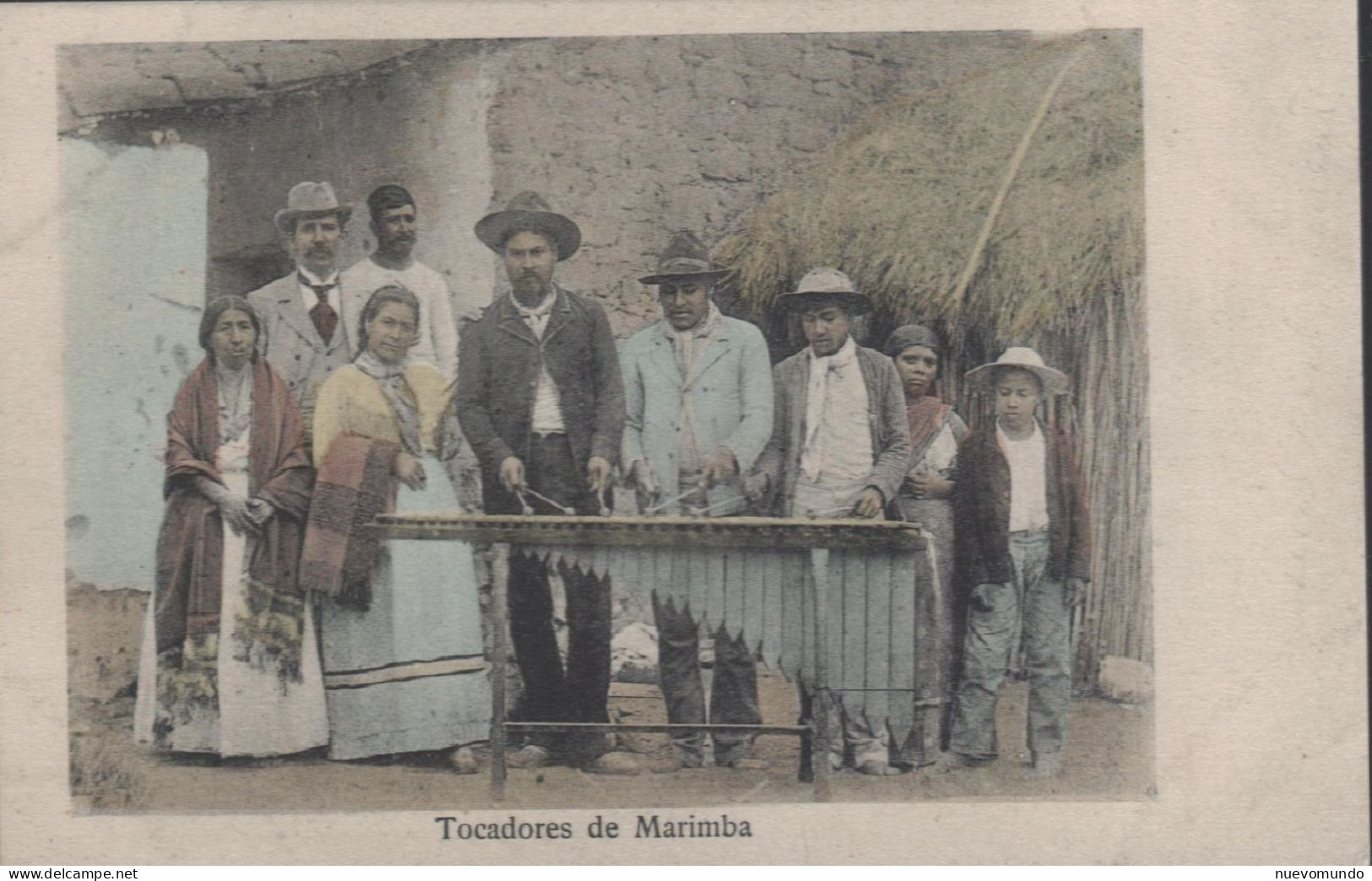 Tocadores De Marimba. Editor P.Maier San Pedro Sula.Pluscuamperfecta.Muy Rara - Honduras