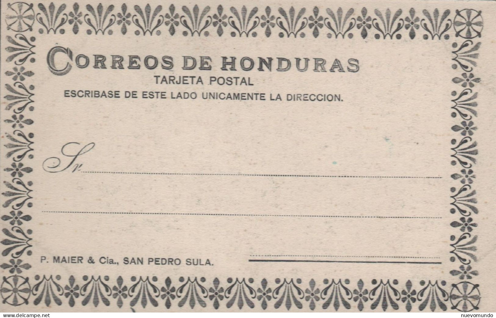 Tocadores De Marimba. Editor P.Maier San Pedro Sula.Pluscuamperfecta.Muy Rara - Honduras