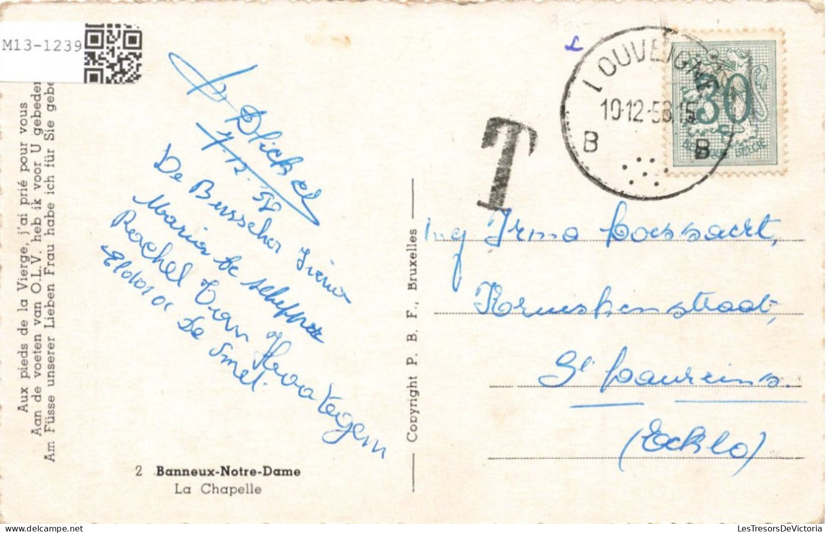 BELGIQUE - Banneux-Notre-Dame - La Chapelle - Carte Postale Ancienne - Sprimont
