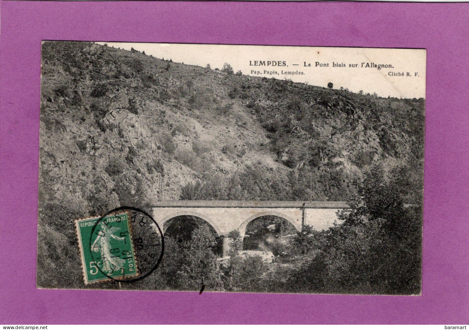 63 LEMPDES Le Pont Biais Sur L'Allagnon - Lempdes